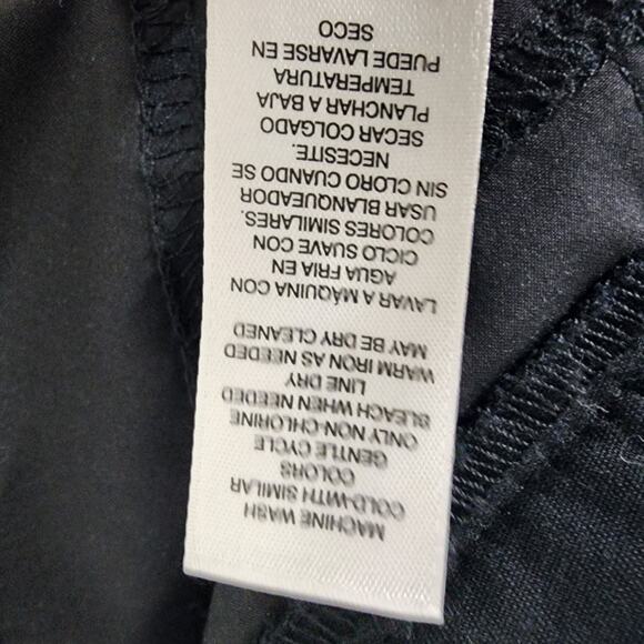 Fabulously Slimming By Chico’s Womens Cropped Pants Size 1 Medium 8 Black Ankle - Picture 10 of 10